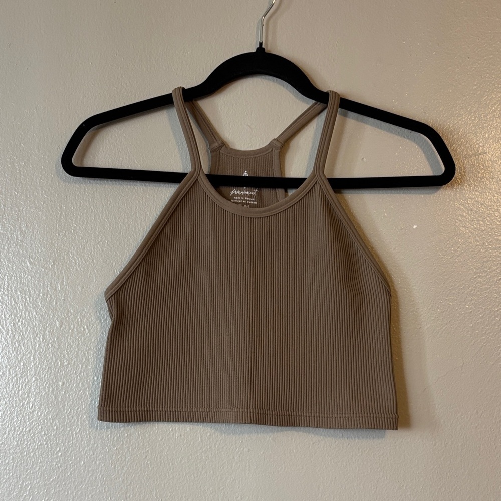 Free People Movement
Happiness Runs Crop Tank Taupe Size M/L